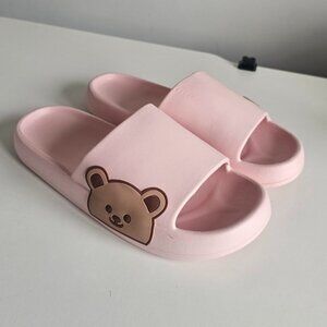 Pink Bear Slide Sandals Women's Size 9.5